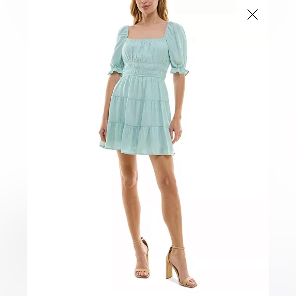 Trixxi Tiered Fit & Flare Dress